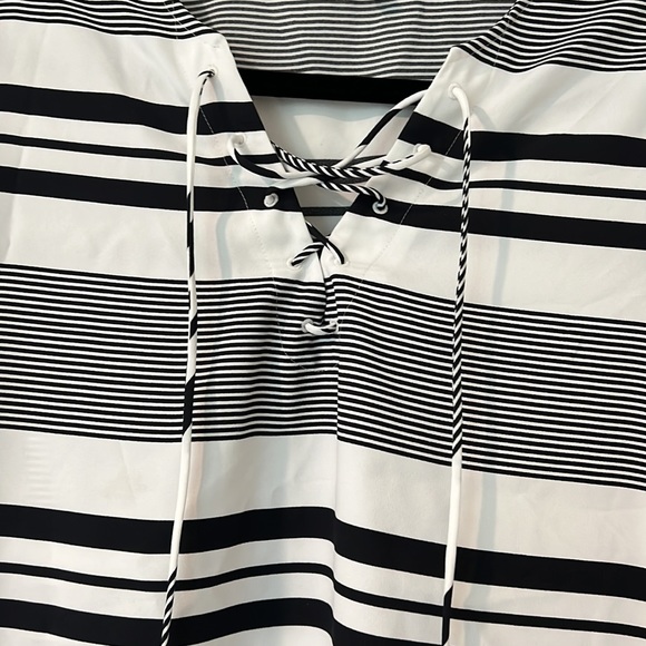 Striped tshirt style mini dress - Picture 2 of 2